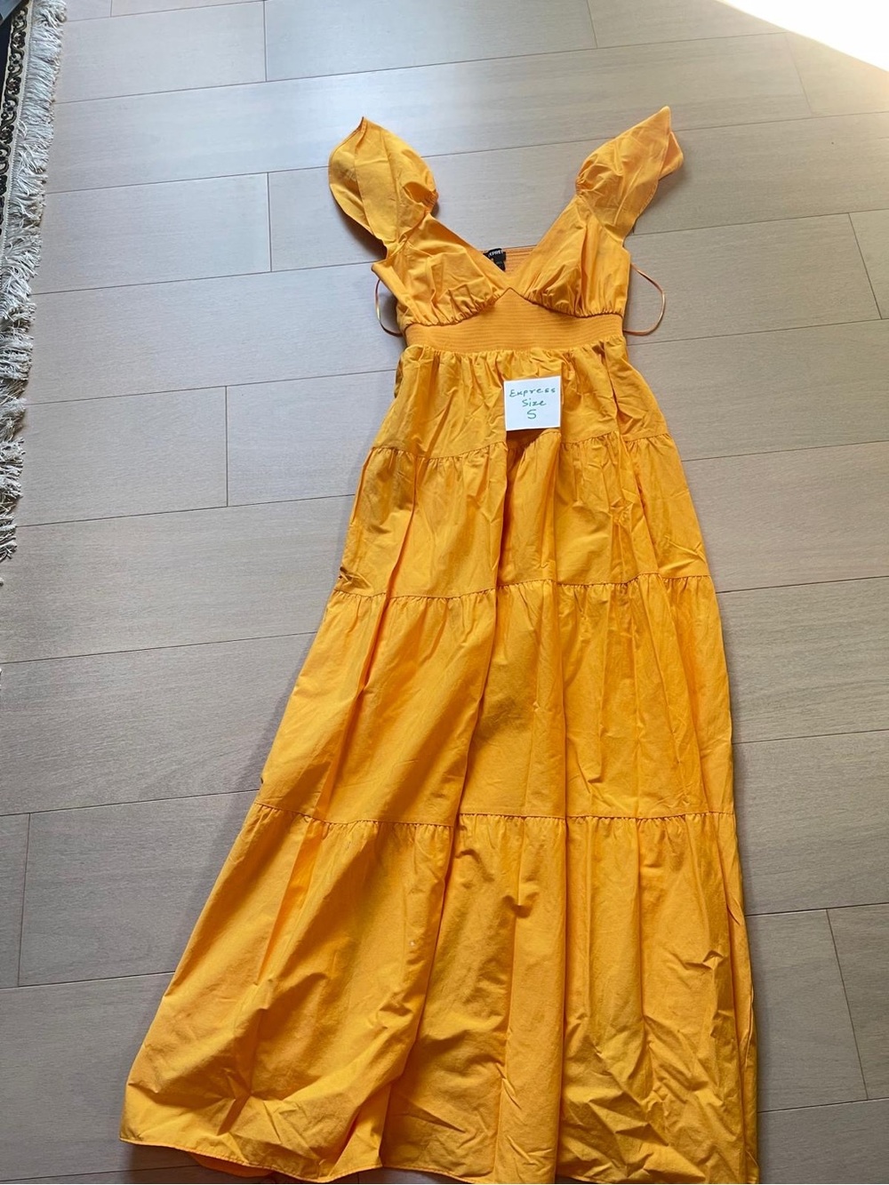 Yellow Tiered Maxi Dress